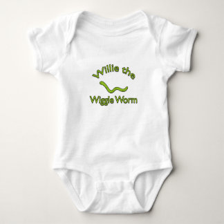 Body Willie the Wiggle Worm Baby One Piece