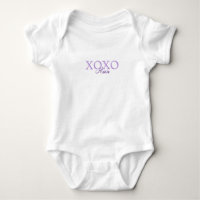 Xoxo Saint-Valentin ajouter un nom pastel violet m