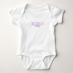 Body Xoxo Saint-Valentin ajouter un nom pastel violet m
