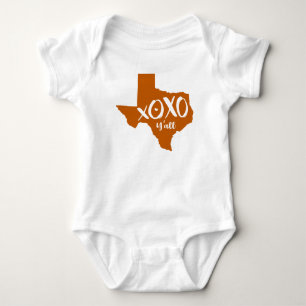 Body XOXO, Y'all - Forme d'état d'Orange Texas Brûlé