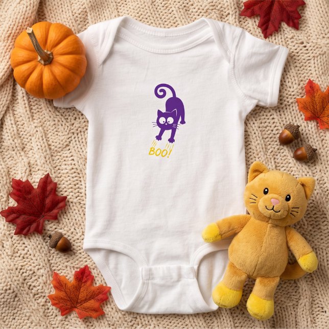 Body Yellow Boo  Purple Cat Halloween (Créateur téléchargé)