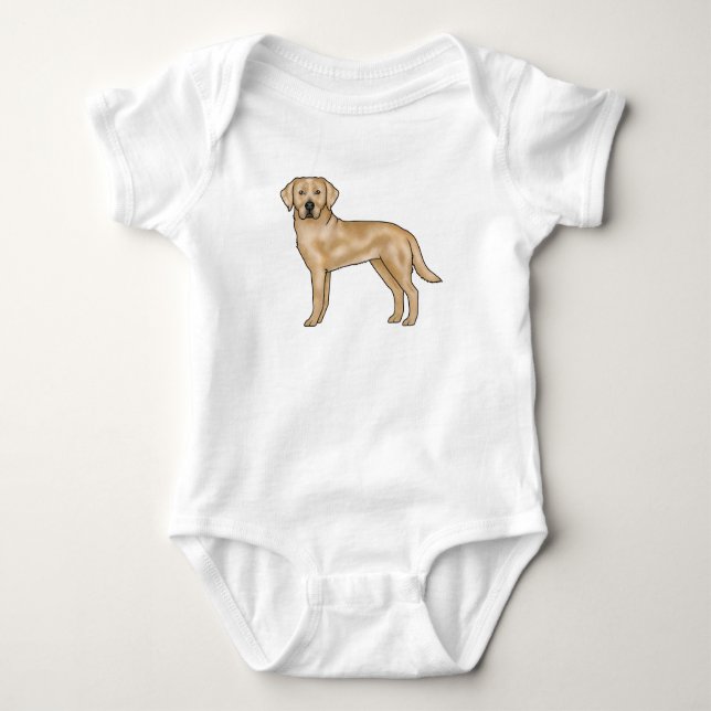 Body Yellow Labrador Retriever caricature Lab Chien Pup (Devant)