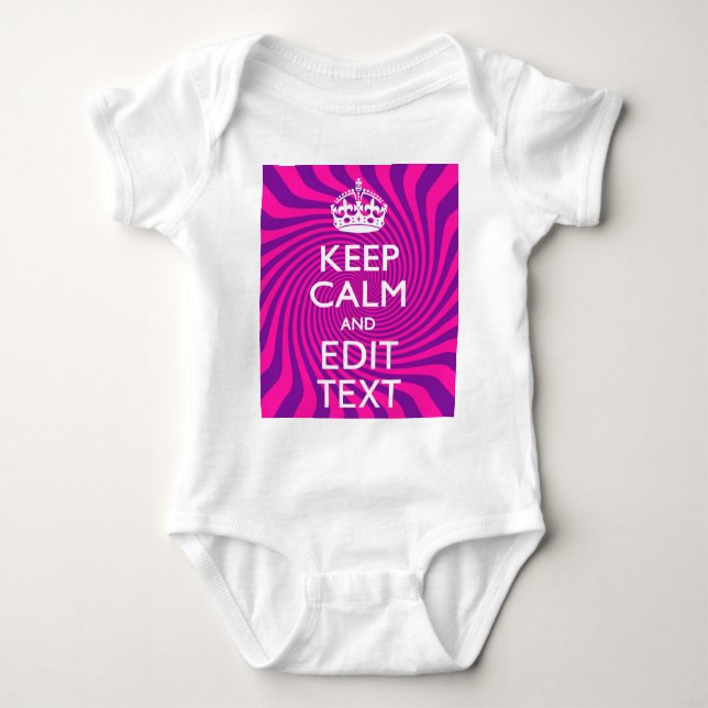 Body Your Keep Calm Saying on Hot Pink (Devant)
