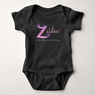 Body Zaidee girls Z nom signifiant vêtements pour bébé