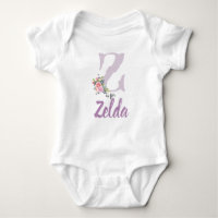 Zelda Nom Révéler Floral Lettre Z Fleur Vintage