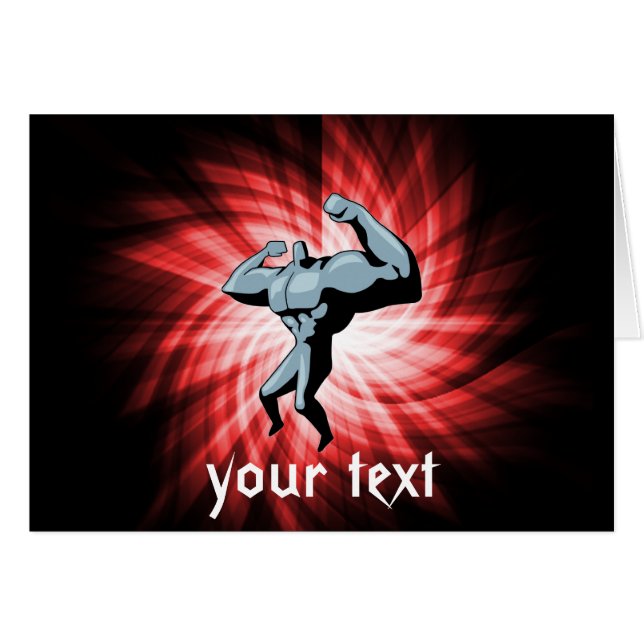 Bodybuilder ; rouge (Devant horizontal)