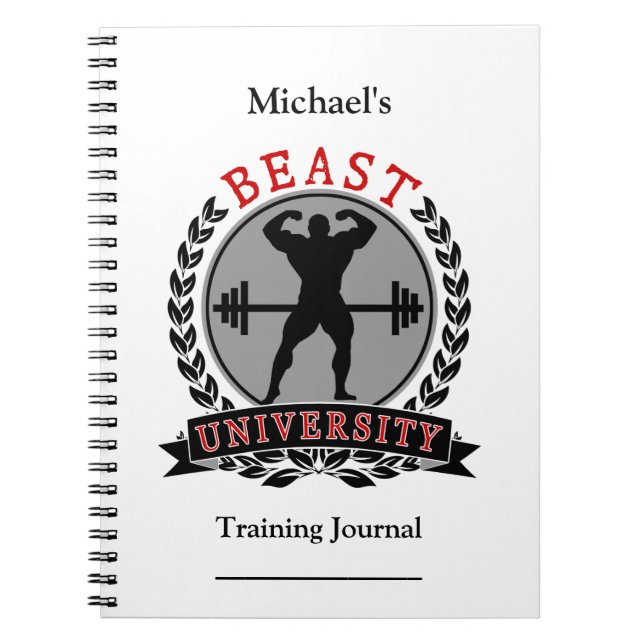 Bodybuilding Beast University Training Journal (Devant)