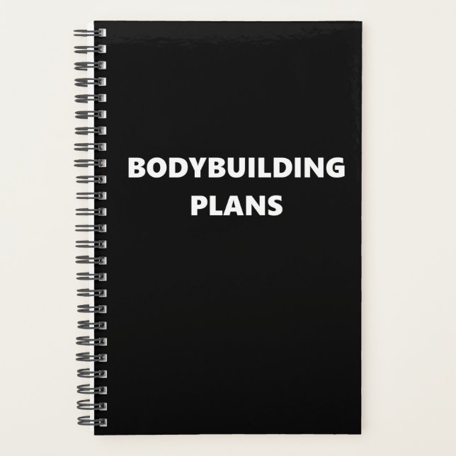 Bodybuilding Planner Sports Thème Bodybuilding (Devant)