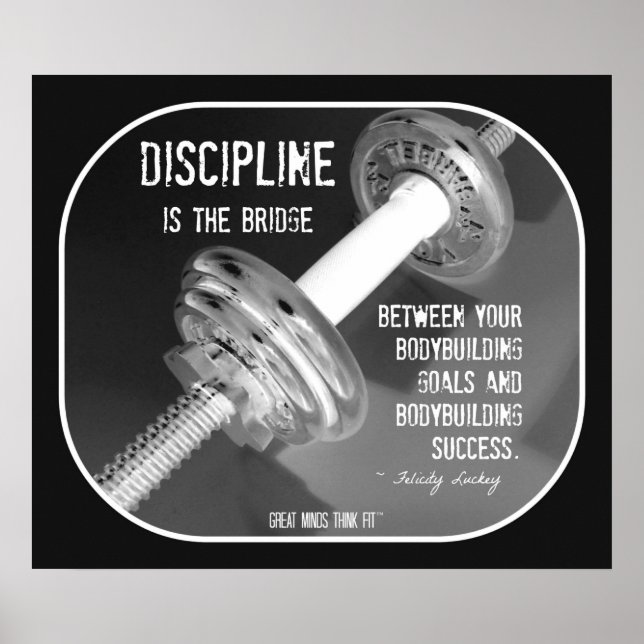 Bodybuilding Poster with Quote 003 (Devant)