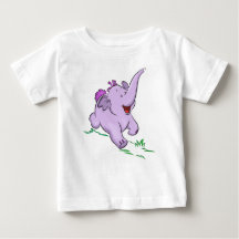 Bodysuit et T-shirt pour bébé pourpre Eléphant Enf
