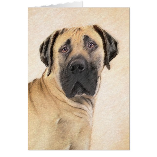Boerboel Peinture - Cute Original Chien Art (Devant)