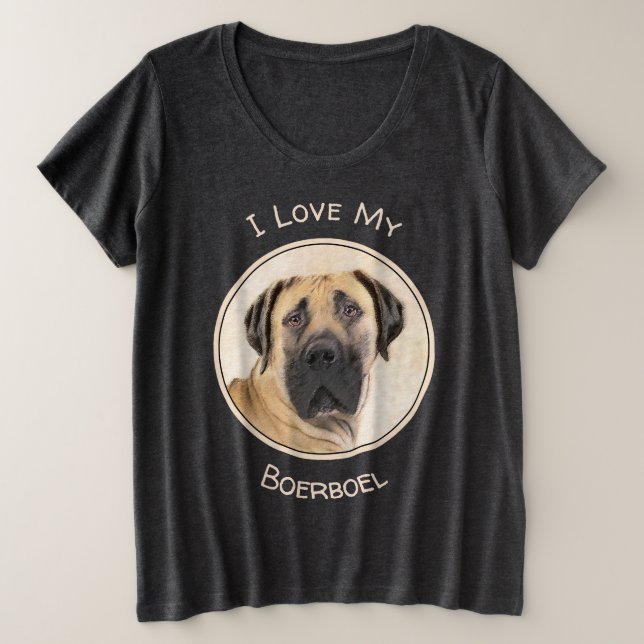 Boerboel Peinture - Cute Original Chien Art (Design devant)