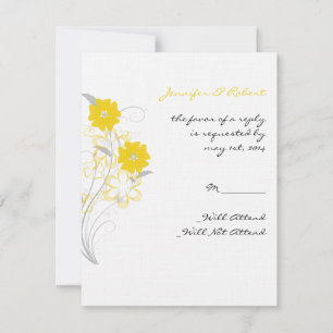 Boeuf Romance dans la carte de réponse jaune