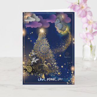 Boganhues Imprimer Carte de voeux de Noël pliée