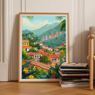 Bogota Impression Colombie Illustration Voyage Bog