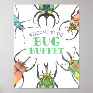 Bogue Buffet Table d'alimentation Framable Poster