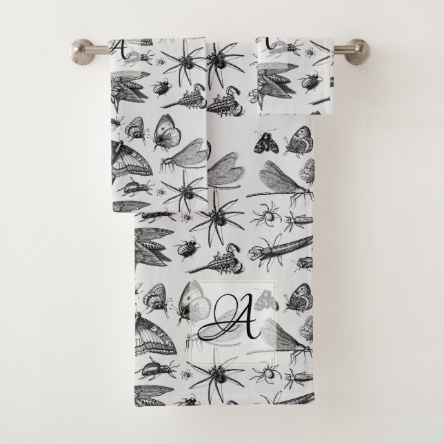 BOGUES GOTHIQUES monogrammes Insectes d'encre Vint (En situation)