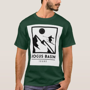 Bogus Basin Idaho Etats-Unis ski TShirt 1