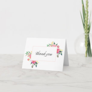Bohème Floral Merci Cartes