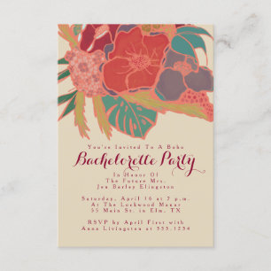 Bohème Invitation Thématique Bachelorette Party