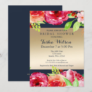 bohème marine or moderne Invitation douche