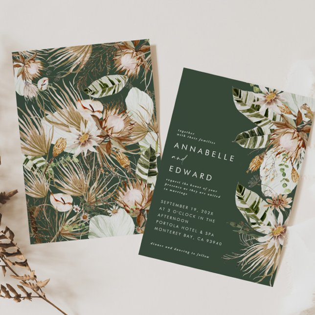 Bohême naturel botanique moderne élégant vert (Créateur téléchargé)