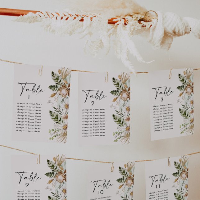 Bohème tropical élégant plan de salon de mariage a (Créateur téléchargé)