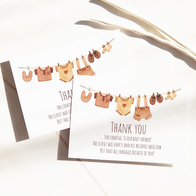 Bohème Vêtements de bébé Baby shower Merci (Créateur téléchargé)