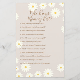 Bohême White Daisy Qui Connaît Mommy Meilleur Jeu