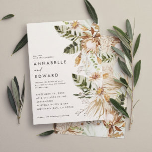 bohemian botanical modern elegant foliage