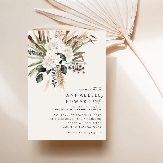 bohemian botanical modern elegant foliage (Créateur téléchargé)