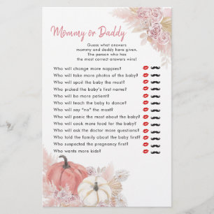 Bohemian Fall in Love Citrouille maman ou papa