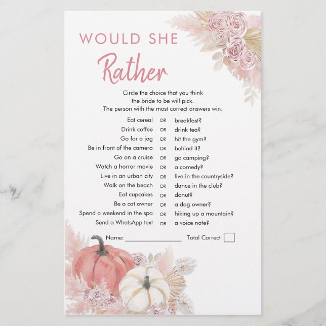 Bohemian Fall in Love Citrouille Voudrait-elle mie (Devant)