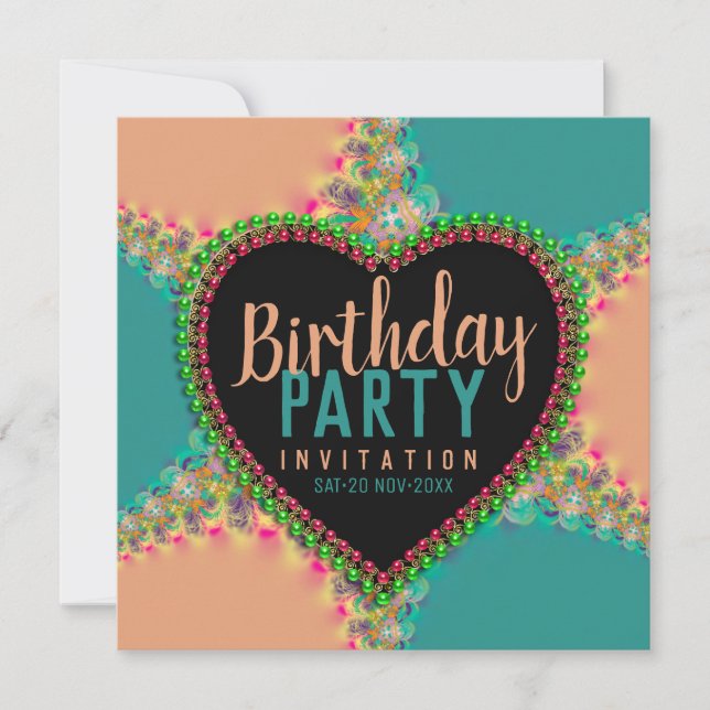 Bohemian Hippy Girls Dîner de nuit Invitation (Devant)