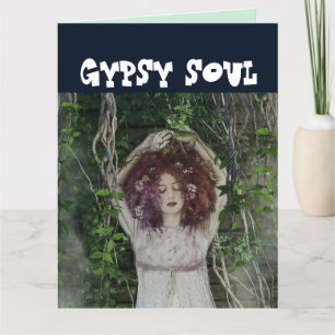 BOHEMIAN LADY GYPSY SOUL CARTE DE voeux ANNIVERSAI
