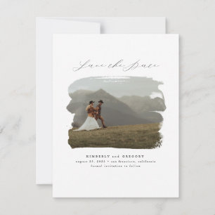 Bohemian Modern Minimalist Save the Date Photo