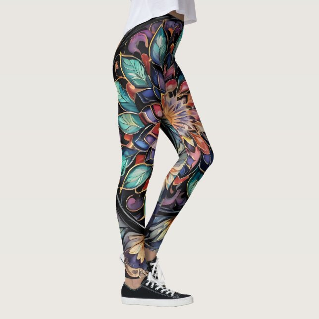 Bohemian Paisley no1 Leggings (Droite)