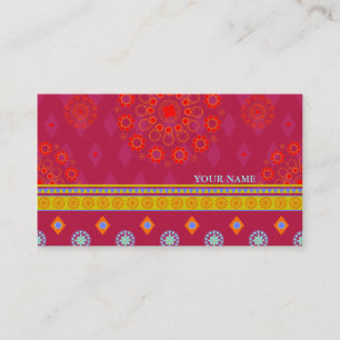 BOHO1 Mandala - Carte de visite