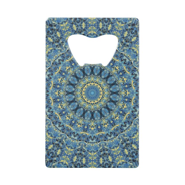 Boho Abstrait Groovy Van Gogh Nuit Étoilée Mandala (Devant)