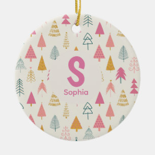 Boho Arbre de Noël Ornement - Nom personnalisé Kee