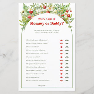 Boho Arch Berry Sweet Strawberry maman ou papa