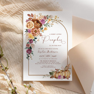 Boho Arch Sweet Petit Baby shower Citrouille