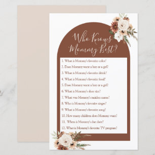 Boho Arch Terracota Qui Connaît Mommy Meilleur Jeu
