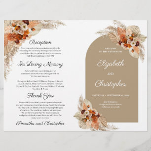 Boho arch terracotta brûlé programme tropical oran