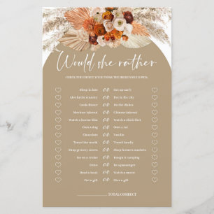 Boho arche terracotta pampas Voudrait-elle mieux j