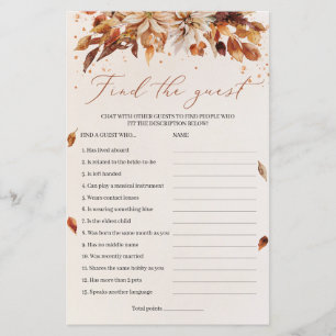 Boho Automne et Automne Fleurs Trouver Le Jeu Invi
