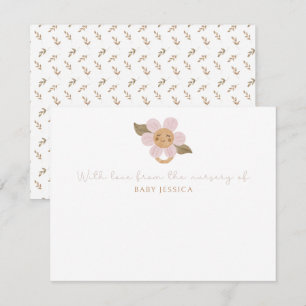 Boho Baby shower carte de remerciements - joli Flo