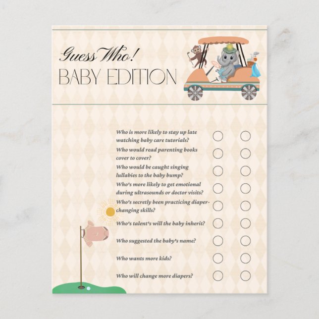 Boho Baby Shower Devinez qui! Édition bébé (Devant)