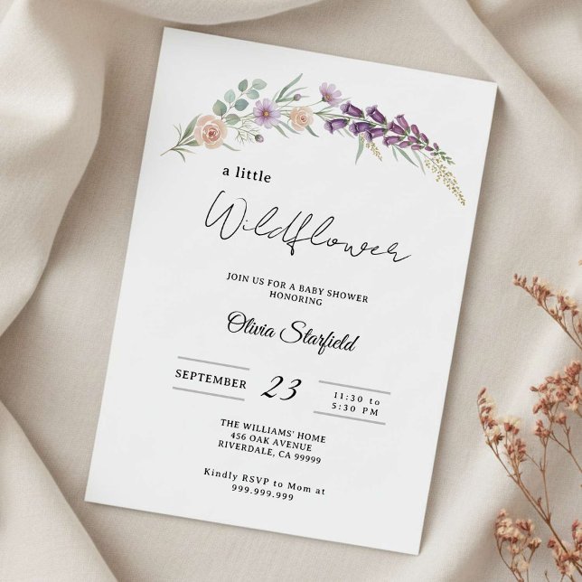 boho baby shower invitation floral baby shower  (Créateur téléchargé)