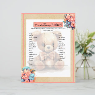 Boho Baby shower Ours Rose Serait Moment Plutôt Je
